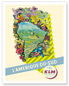 L'Amerique Du Sud (South America) - Rio De Janeiro, Brazil -  KLM Royal Dutch Airlines - Fine Art Prints & Posters