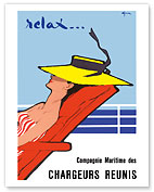 Relax... -  Compagnie Maritime des Chargeurs Réunis - Fine Art Prints & Posters