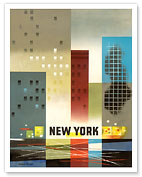 New York City - c. 1950 - Fine Art Prints & Posters