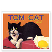 Tom Cat Brand Lemons - Orosi, California - c. 1920's - Fine Art Prints & Posters