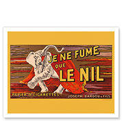 I Only Smoke Le Nil - Cigarette Papers - Joseph Bardou and Sons - Giclée Art Prints & Posters