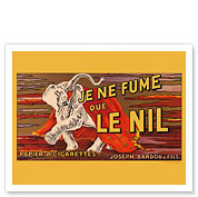 I Only Smoke Le Nil - Cigarette Papers - Joseph Bardou and Sons - Fine Art Prints & Posters