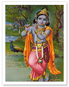 Lord Krishna - Hindu Deity - India - Fine Art Prints & Posters