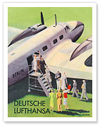 Berlin - German (Deutsche) Lufthansa Airlines - Fine Art Prints & Posters