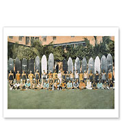 Duke Kahanamoku and Surfing Friends - Fine Art Prints & Posters