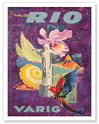 Rio de Janeiro, Brazil - Varig Airlines - Fine Art Prints & Posters