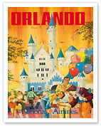 Orlando - Florida, USA - Walt Disney World Resort - National Airlines - Giclée Art Prints & Posters