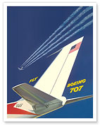 Boeing 707 - Fly - c. 1960's - Fine Art Prints & Posters