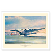 Dixie Clipper - First Transatlantic Passenger Flight - Pan American Airways - Boeing B-314 - c. 1939 - Fine Art Prints & Posters