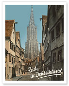 Travel In Germany (Reist in Deutschland) - Ulm Minster - World's Tallest Church - Fine Art Prints & Posters