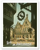 Travel to Germany (Reist in Deutschland) - The Roman (Römer) Old Town Hall - Frankfurt - Fine Art Prints & Posters