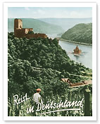 Travels in Germany (Deutschland) - Fürstenberg Castle Ruins - Rhine River - Fine Art Prints & Posters