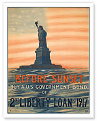 Before Sunset - Buy A U.S. Government Bond of the 2nd Liberty Loan of 1917 - Fine Art Prints & Posters