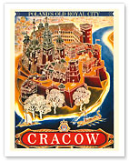 Cracow - Poland's Old Royal City - Kraków - Wawel Castle and Vistula River - Fine Art Prints & Posters