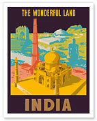 India - The Wonderful Land - Taj Mahal - Fine Art Prints & Posters