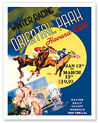 Havana, Cuba - Winter Horse Racing, Oriental Park - Gran Casino Nacional 1939 - Fine Art Prints & Posters