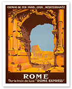 Rome - Par le Train de Luxe (by Deluxe Train) - Rome Express - Giclée Art Prints & Posters