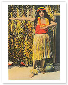 Hula Girl, Honolulu, Hawaii - Fine Art Prints & Posters