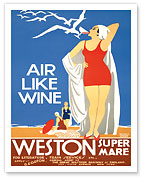 Air Like Wine - Weston Super Mare, North Somerset, England - Giclée Art Prints & Posters