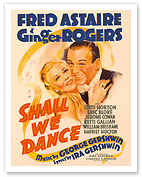 Shall We Dance - Starring Fred Astaire and Ginger Rogers - Music by George Gershwin - Giclée Art Prints & Posters