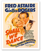 Shall We Dance - Starring Fred Astaire and Ginger Rogers - Music by George Gershwin - Fine Art Prints & Posters