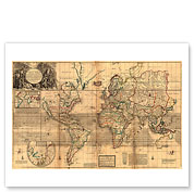 The Whole World Map  - Britain's Possessions in North America - Fine Art Prints & Posters