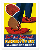 Saltos de Borracha (Rubber Heels) - Goodyear - Industria Brasileira (Brazilian Industry) - Fine Art Prints & Posters