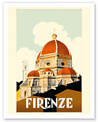 Florence (Firenze) Italy - Santa Maria del Fiore Cathedral, the Duomo of Florence - Giclée Art Prints & Posters