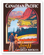 Banff in the Canadian Rockies - Lake Louise National Park, Canada - Canadian Pacific Railway Company - 1936 - Giclée Art Prints & Posters