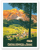 Cortina d'Ampezzo (Cortina) e le (and the) Tofane Mountains - Italia (Italy) - Fine Art Prints & Posters