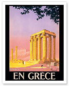 En Grèce (in Greece) - Ancient Temple of Zeus - Athens, Greece - Fine Art Prints & Posters