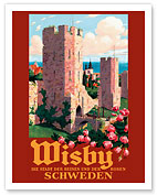 Wisby, Schweden (Visbey, Sweden) - Der Stadt der Ruinen und der Rosen - Fine Art Prints & Posters