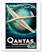 Out of a Great Past, a Greater Future - Qantas Empire Airways (QEA) - The Big Name in Empire Aviation - Fine Art Prints & Posters