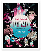 Walt Disney's Fantasia - featuring Mickey Mouse - Music by Leopold Stokowski - Danish Version - Fine Art Prints & Posters