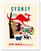 Sydney, Australia - Air India International - Fine Art Prints & Posters