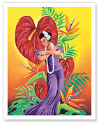 To You, Sweetheart, Hawaiian Hula Dancer - Fine Art Prints & Posters