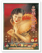 Twin Beauty Brand Cosmetics - Shanghai, China - c. 1930's - Fine Art Prints & Posters