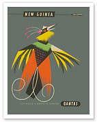 New Guinea - Raggiana Bird of Paradise - Qantas Empire Airways (QEA) - Fine Art Prints & Posters