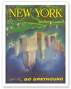 New York, USA - Central Park - Go Greyhound - Fine Art Prints & Posters