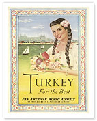 Turkey - For the Best - Pan American World Airways - Fine Art Prints & Posters