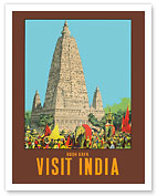 Visit India - Bodh Gaya - Mahabodhi Temple - Bihar, India - Fine Art Prints & Posters