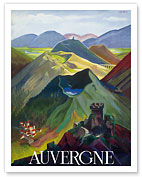 Auvergne Castle - France - SNCF (French National Railway Company) - Fine Art Prints & Posters