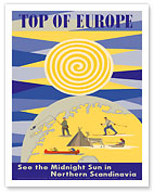 Top of Europe - See Midnight Sun in Northern Scandinavia - Sweden Norway Finland Denmark - Fine Art Prints & Posters