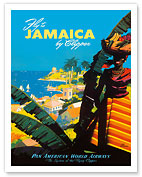 Pan Am - Jamaica by Clipper - Pan American World Airways - Giclée Art Prints & Posters