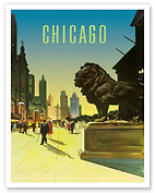 Chicago - c. 1950's - Fine Art Prints & Posters