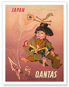 Japan - Qantas Empire Airways Ltd. - Fine Art Prints & Posters