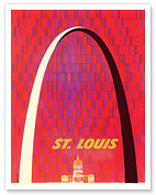 St. Louis, USA - The Gateway Arch Monument - c. 1950's - Fine Art Prints & Posters