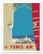 Tunisia, Africa - Tunis Air (Société Tunisienne de l'Air) - Fine Art Prints & Posters