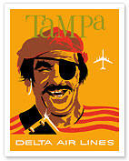 Tampa, Florida - Delta Air Lines - Pirate Buccaneer - Fine Art Prints & Posters