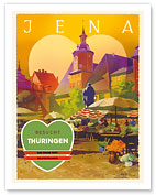 Jena, Germany - Besucht Thüringen (Visit Thuringia) - Das Grüne Herz Deutschlands (The Green Heart) - Fine Art Prints & Posters